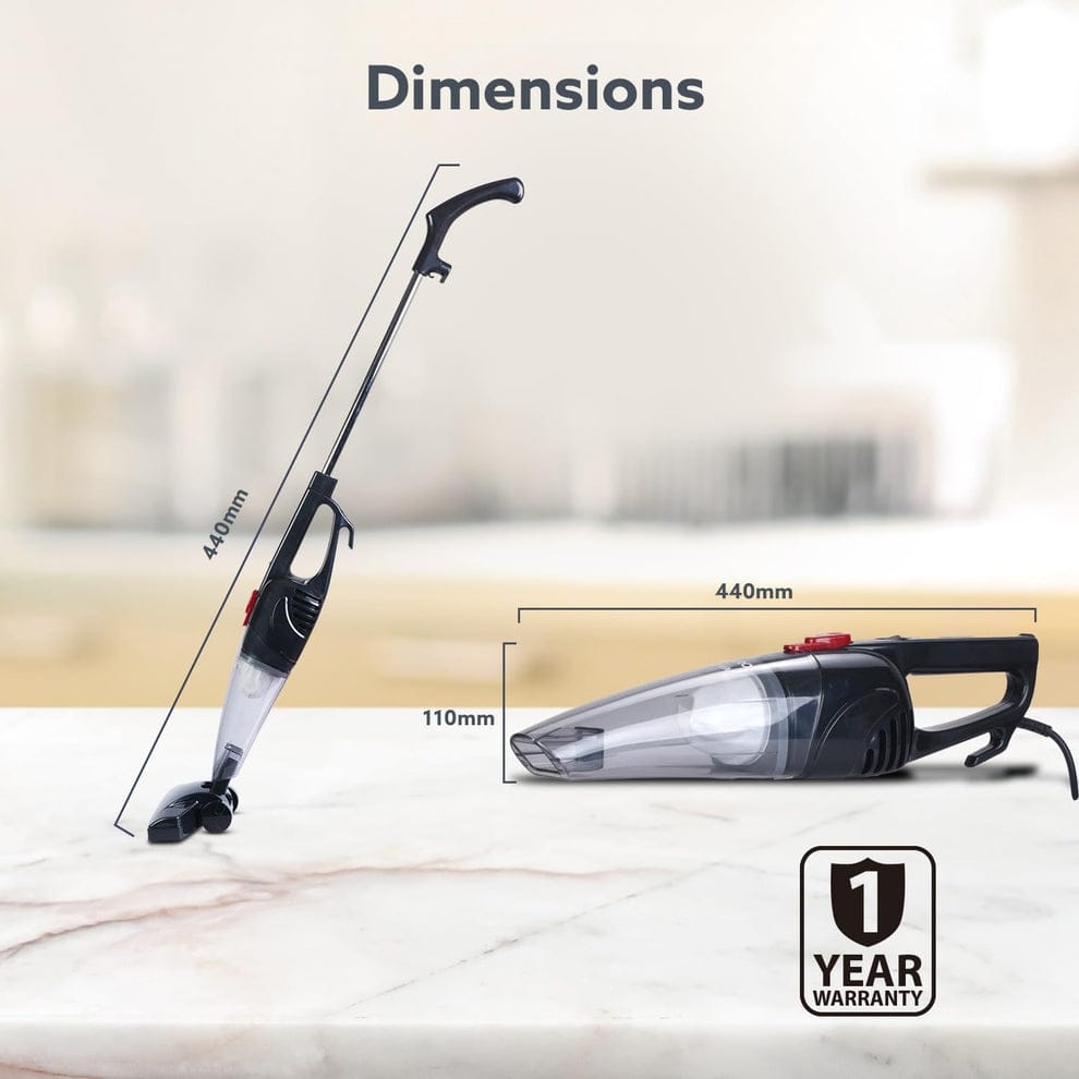 A AGARO Regal Plus 2-in-1 Upright Vacuum Cleaner 800W | Powerful 6.5kPa Suction | Handheld & Stick Vacuum for Home Cleaning | Bagless Design.