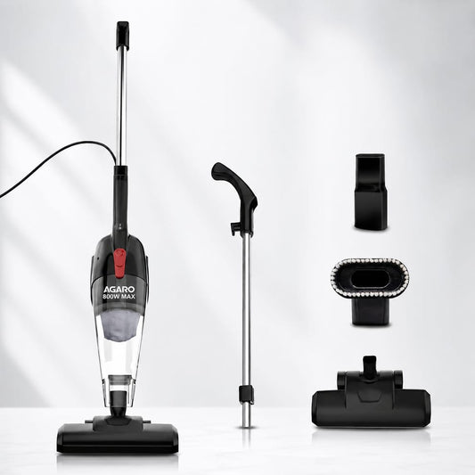 A AGARO Regal Plus 2-in-1 Upright Vacuum Cleaner 800W | Powerful 6.5kPa Suction | Handheld & Stick Vacuum for Home Cleaning | Bagless Design.