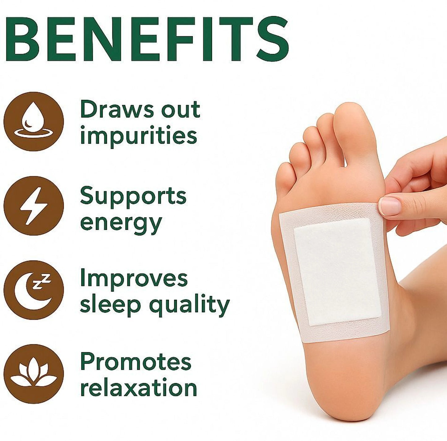 Herbal Detox Foot Pads (Pack of 10)