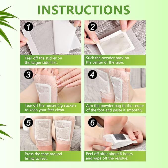 Herbal Detox Foot Pads (Pack of 10)