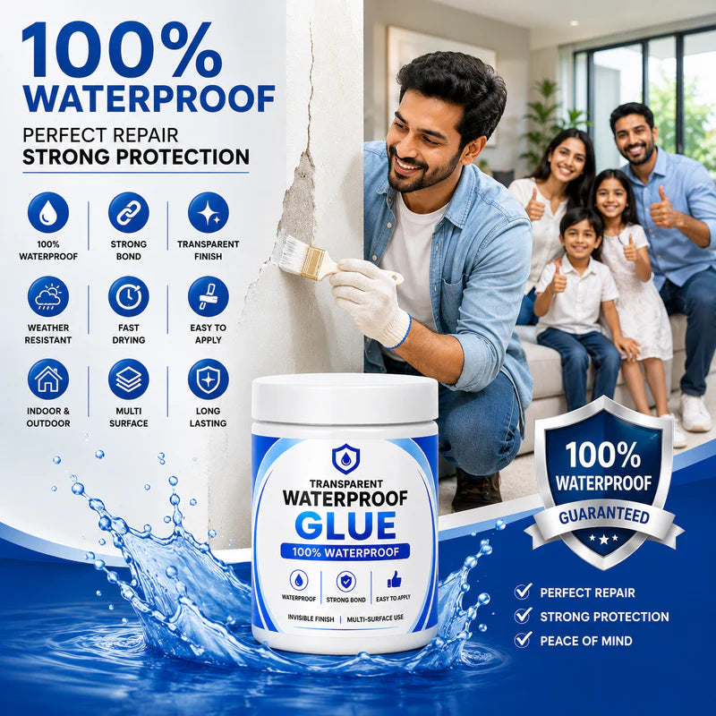 Transparent Waterproof Glue + Free Brush © ( BUY 1 GET 1 FREE )